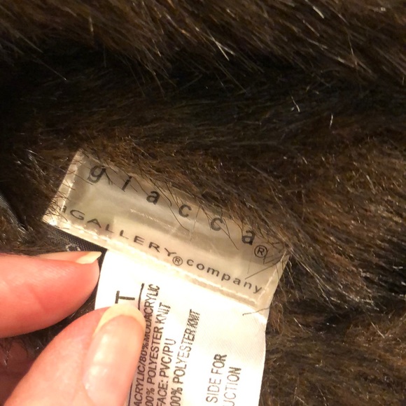 giacca Faux mink fur vest - Picture 7 of 7